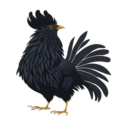 Ayam Cemani Chicken Over 11 Royalty Free Licensable Stock Vectors