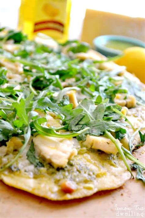 Pesto Chicken Flatbread Recipe Lemon Tree Dwelling