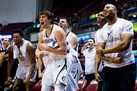 Northeastern Mens Basketball Team Advances In Colonial Athletic