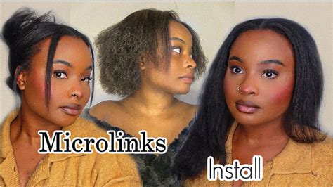 Doing My Own Microlinks Microloop On 4c Hair Ft Ywigs Detailed