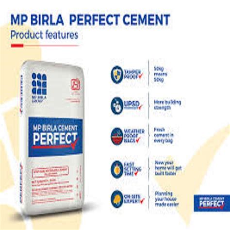 MP BIRLA CEMENT PERFECT PLUS PPC At Rs 375 00 Bag MP Birla Cement