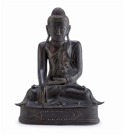 Scultura In Bronzo Di Buddha Birmania Asta Asta T A Tempo Di Arte