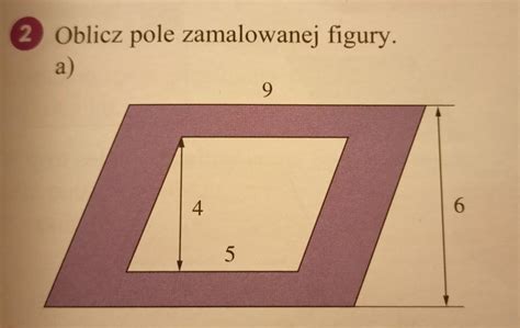 Oblicz Pole Zamalowanej Figury Na Szybko Proszee Brainly Pl