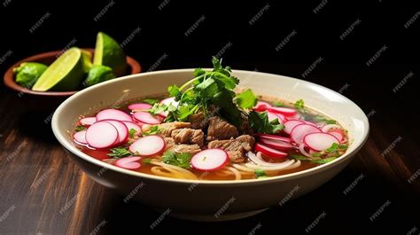 Premium Ai Image Pozole Hearty Mexican Soup With Hominy And Pork