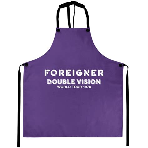 Vintage 1978 Foreigner Double Vision World Tour Band Aprons Sold By