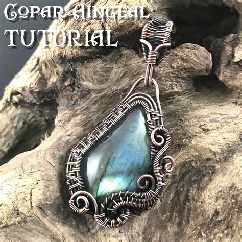 TUTORIAL Wave Wire Wrapped Pendant Lesson For A Free Form Cabochon