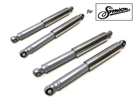 Stoßdämpfer Set Vorne Hinten Grau Simson Schwalbe KR51 Star Sperber