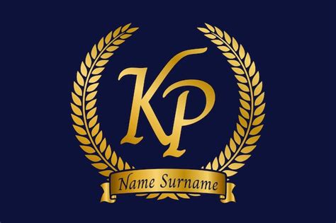 La lettre initiale K et P Monogramme KP conception du logo avec une ...