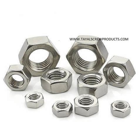 MILD STEEL AND STAINLESS STEEL MS HEXAGONAL NUTS Size Wide Range Of