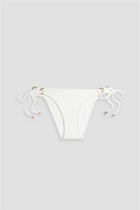 MELISSA ODABASH Venice Seersucker Low Rise Bikini Briefs THE OUTNET