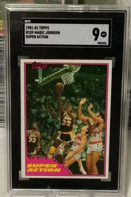 Topps Magic Johnson Super Action Sgc Hof Eur