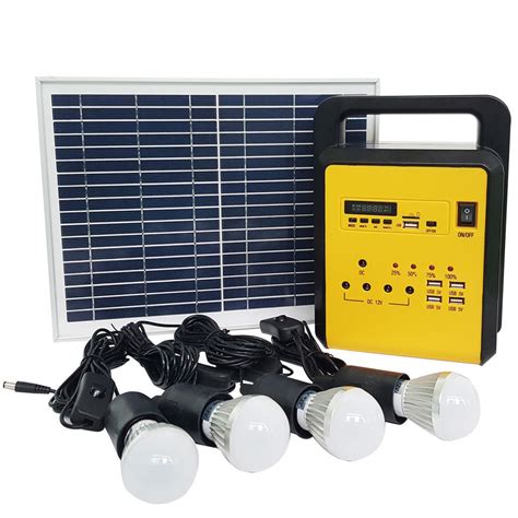 Portable Mobile Mini Home Solar Panel Energy Power Controller Emergency Lighting System Solar