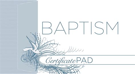 Baptism Certificate Pad 25 Count Romans 63 4 Kjv Other