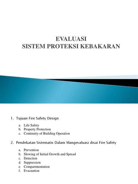 14 Evaluasi System Proteksi Kebakaran Pdf