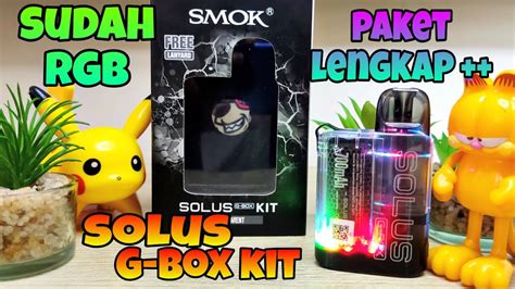 Pod Solus G Box Kit By Smok Warna Black Transparan Sudah Rgb Youtube