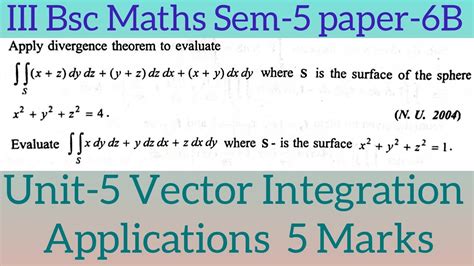 Rd Bsc Maths Sem Paper B Maths Naresh Eclass Youtube