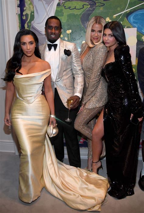 KIM And KHLOE KARDASHIAN And KYLIE JENNER At Sean Combs 50th Birthday