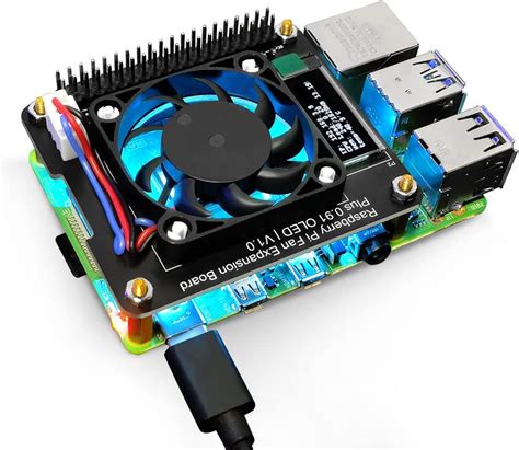 Amazon Geeekpi Fan Hat For Raspberry Pi Model B Pwm Fan Gpio