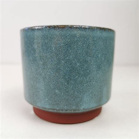 Glazed Stoneware Planter House Plant Pot Coastal Blue Etsy Uk