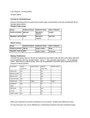 Lab Report Carbohydrates Docx Lab Report Carbohydrates