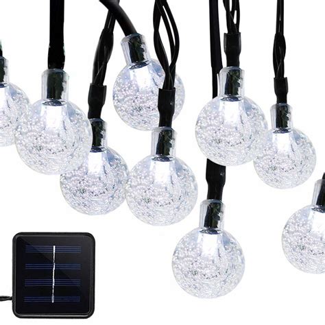 Corda Da L Mpada Solar Led Bolha Esfera De Cristal M Ft