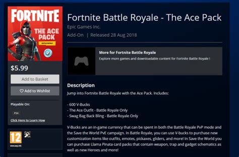 Um Novo Pacote Inicial De Fortnite Vazou Pela PlayStation Store E Pode