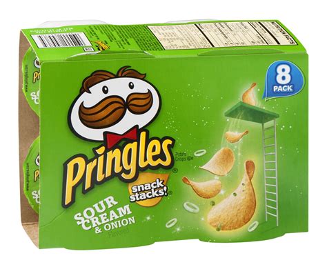 Pringles Snack Stacks Pack Sour Cream Onion Flavored Oz Pack