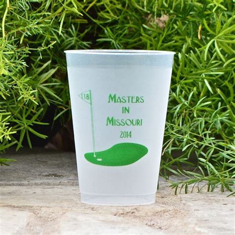 Monogrammed Clear Frost Flex Party Cups Gb Design House