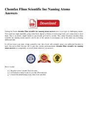 Chemfax Flinn Scientific Inc Naming Atoms Answers.pdf - Chemfax Flinn ...