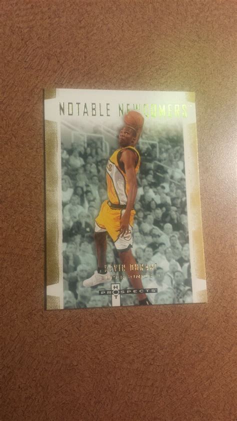 Kevin Durant Fleer Hot Prospects Notable Newcomers Rookie Card