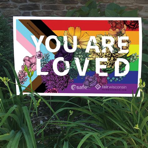 YOU ARE LOVED Yard Sign - Fair Wisconsin