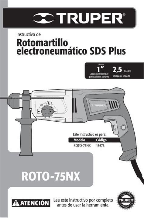 Pdf Roto Nx Truper Es Mucha Herramienta La Garant A En Caso