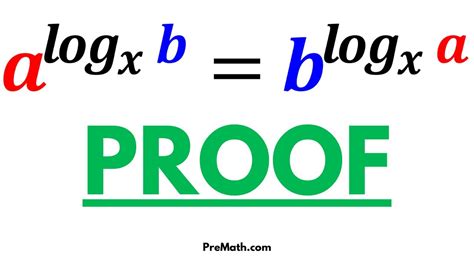 Logarithmic Identity Proof A Logx B B Logx A Step By Step