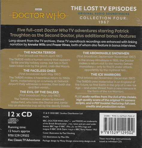 Doctor Who The Lost Tv Episodes Collection Four 1967