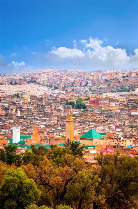 Aerial View on Medina of Beautiful City Fes, Morocco Stock Photo - Image of heritage, culture ...