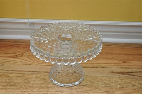 Fostoria Glass Cake Stand Round American