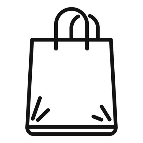 Premium Vector Organic Bag Icon Outline Vector Food Paper Recycle Pack