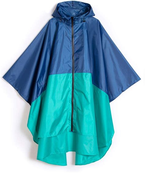 Yuhang Women S Raincoat Waterproof Poncho Reusable Lightweight Rain Cape With Hooded Outdoor