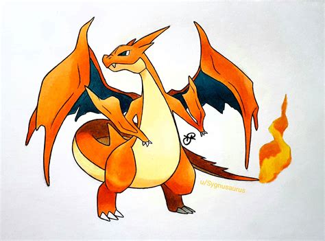 Drawing of Charizard Y (the better mega evolution) - hope you enjoy : r/pokemon