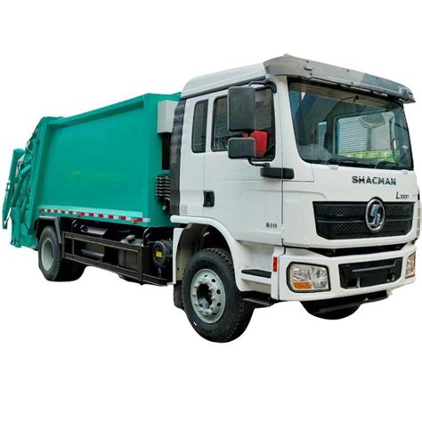 Shacman Cbm Waste Management Truck Arm Swing And Compactor Garbage