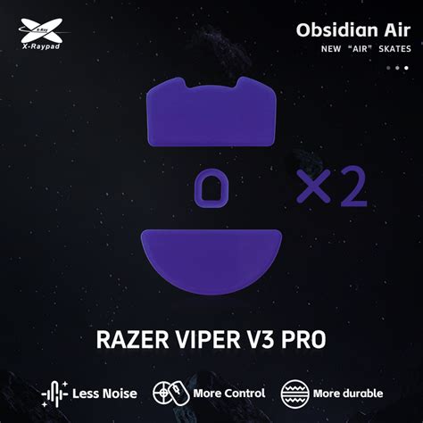 X Raypad Obsidian Air Mouse Skates Razer Viper V Pro X Raypad