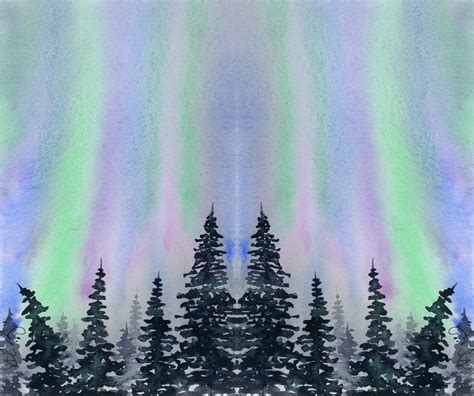 Northern Lights Fabric Panel