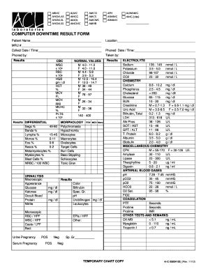 18 Printable Normal Lab Values Chart Forms and Templates - Fillable Samples in PDF, Word to ...