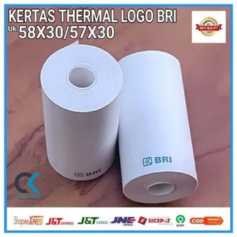 Jual Kertas Thermal Edc Logo Bank Bri X X Cocok Untuk Brilink