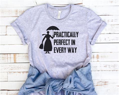 Mary Poppins Graphic Tee Shirt Womens T Shirt Practically Etsy