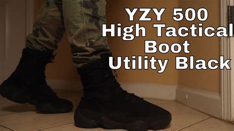 Yeezy 500 High Tactical Boot Utility Back Review Youtube