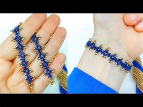 Kum Boncuktan Zarif Bileklik Yapımı Elegant Bracelet Making Beading