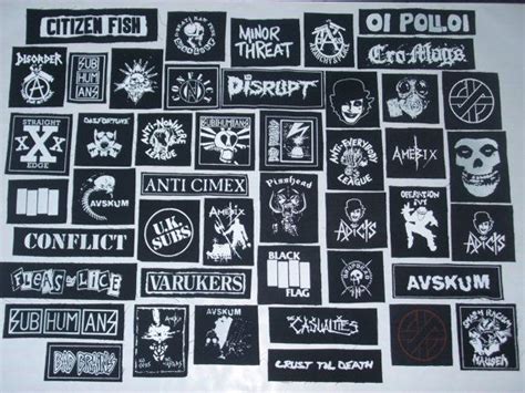 Punk Patches X 6 Punk Patches Diy Patches Crust Punk