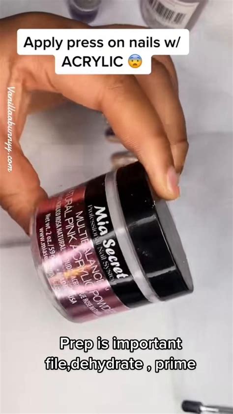 How To Apply Press On Nails With Acrylic Explaind 👋🏿‼️ Let Me Know In The Comments If This Trick