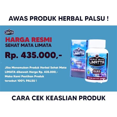 Limatta Sehat Mata Limatta Softgel Halal Sudah BPOM 100 Asli